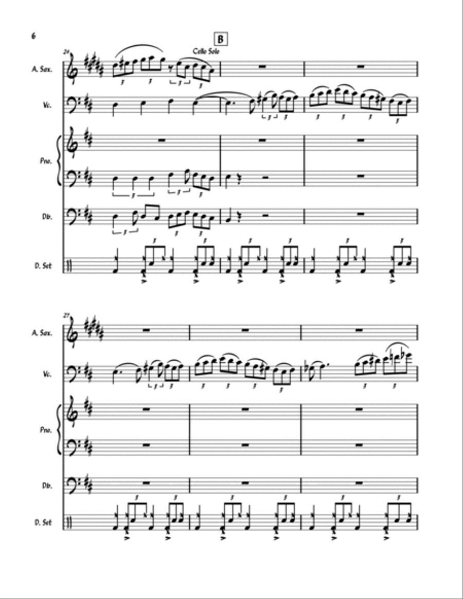 Cellazz Cellazz Jazz Ensemble scores gallery preview page 6