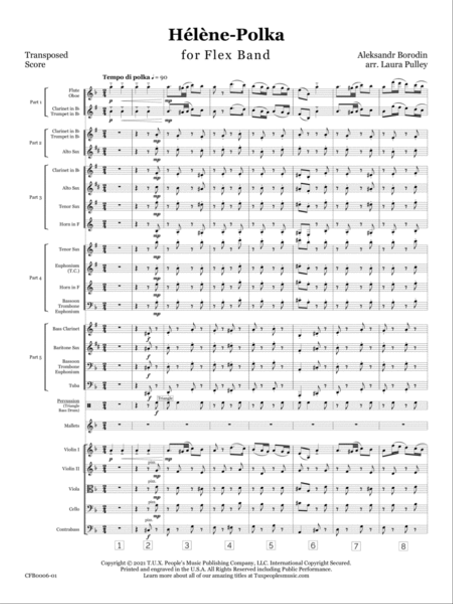 Hélène Polka Concert Band scores gallery preview page 4