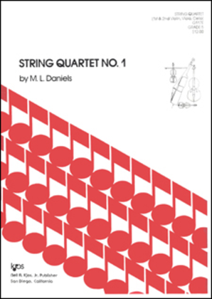 Book cover for String Quartet No. 1