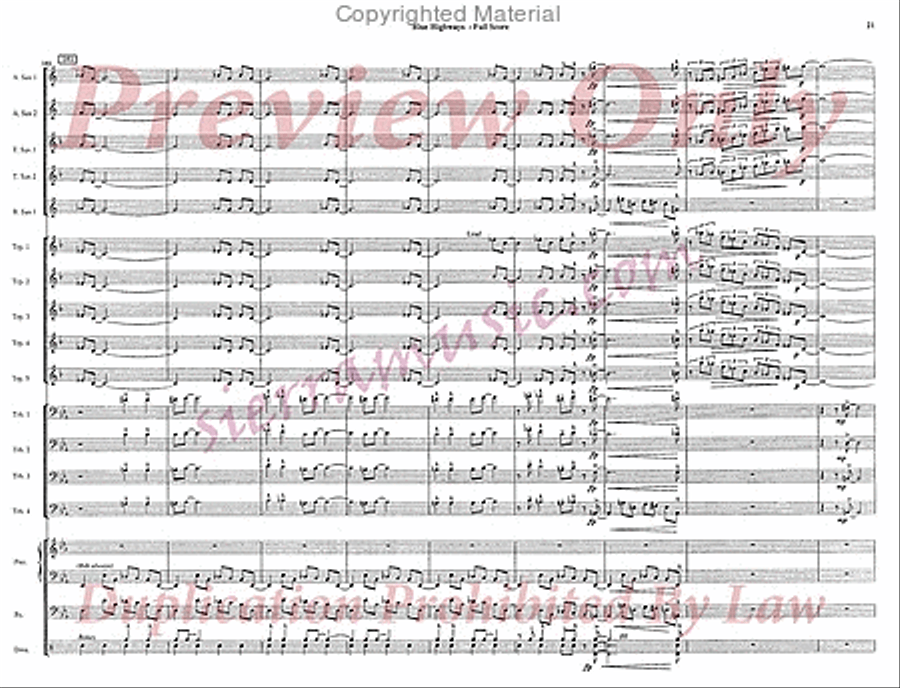 Blue Highways Blue Highways Jazz Ensemble scores gallery preview page 22