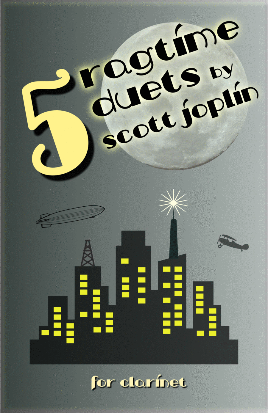 Five Ragtime Duets by Scott Joplin for Clarinet Clarinet Duet scores gallery preview page 1