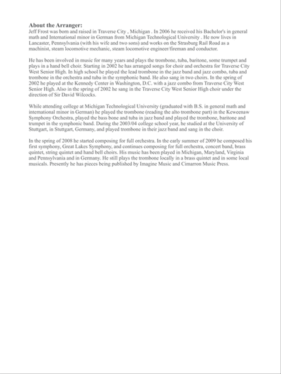 Salvation is Created Brass Quintet scores gallery preview page 2