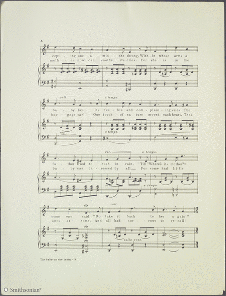 The Baby On The Train Piano, Vocal scores gallery preview page 3