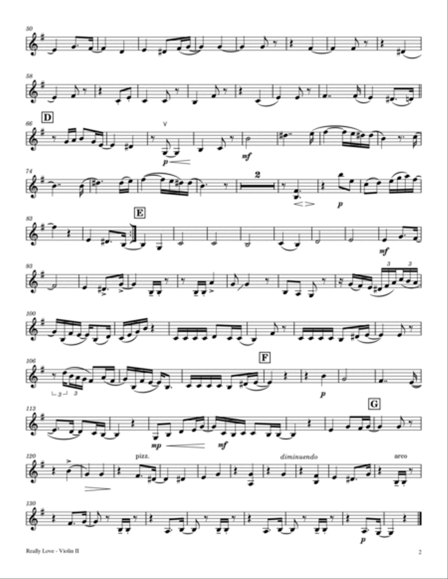Really Love String Quartet scores gallery preview page 4