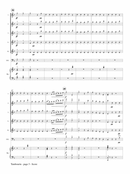 Tambourin from Ballet Suite for Flute Choir