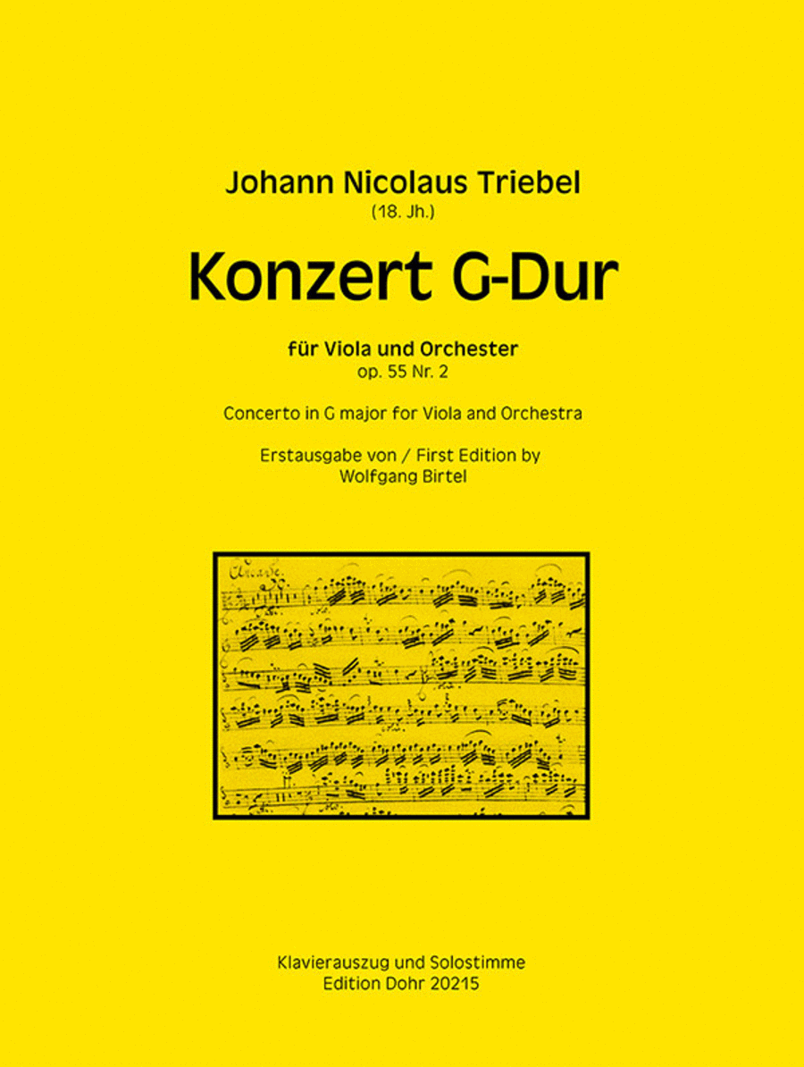 Konzert für Viola und Orchester G-Dur op. 55/2