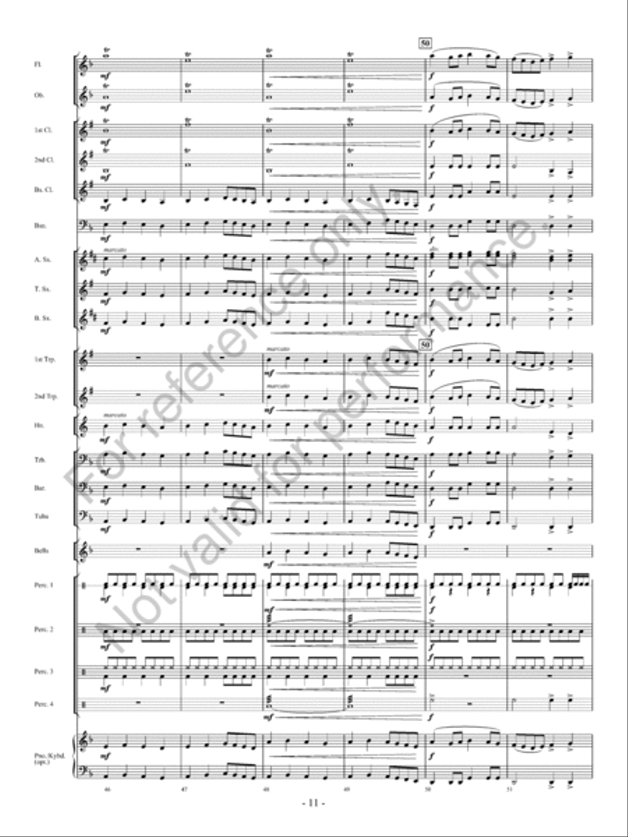 Raptors: Birds of Prey Concert Band scores gallery preview page 12