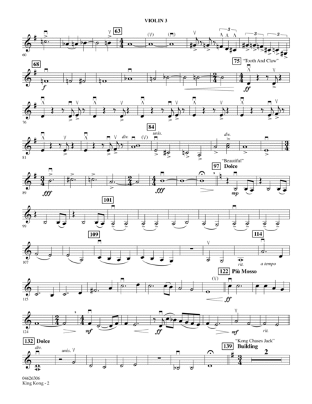 King Kong - Violin 3 (Viola T.C.)
