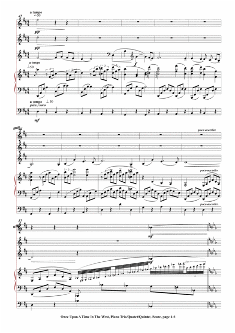 Once Upon A Time In The West Piano Trio scores gallery preview page 4