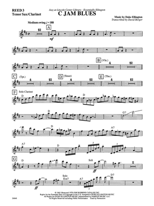 C Jam Blues: B-flat Tenor Saxophone