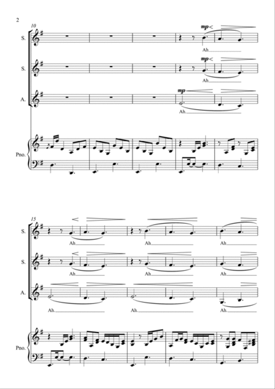 Nothing Else Matters SSA scores gallery preview page 2