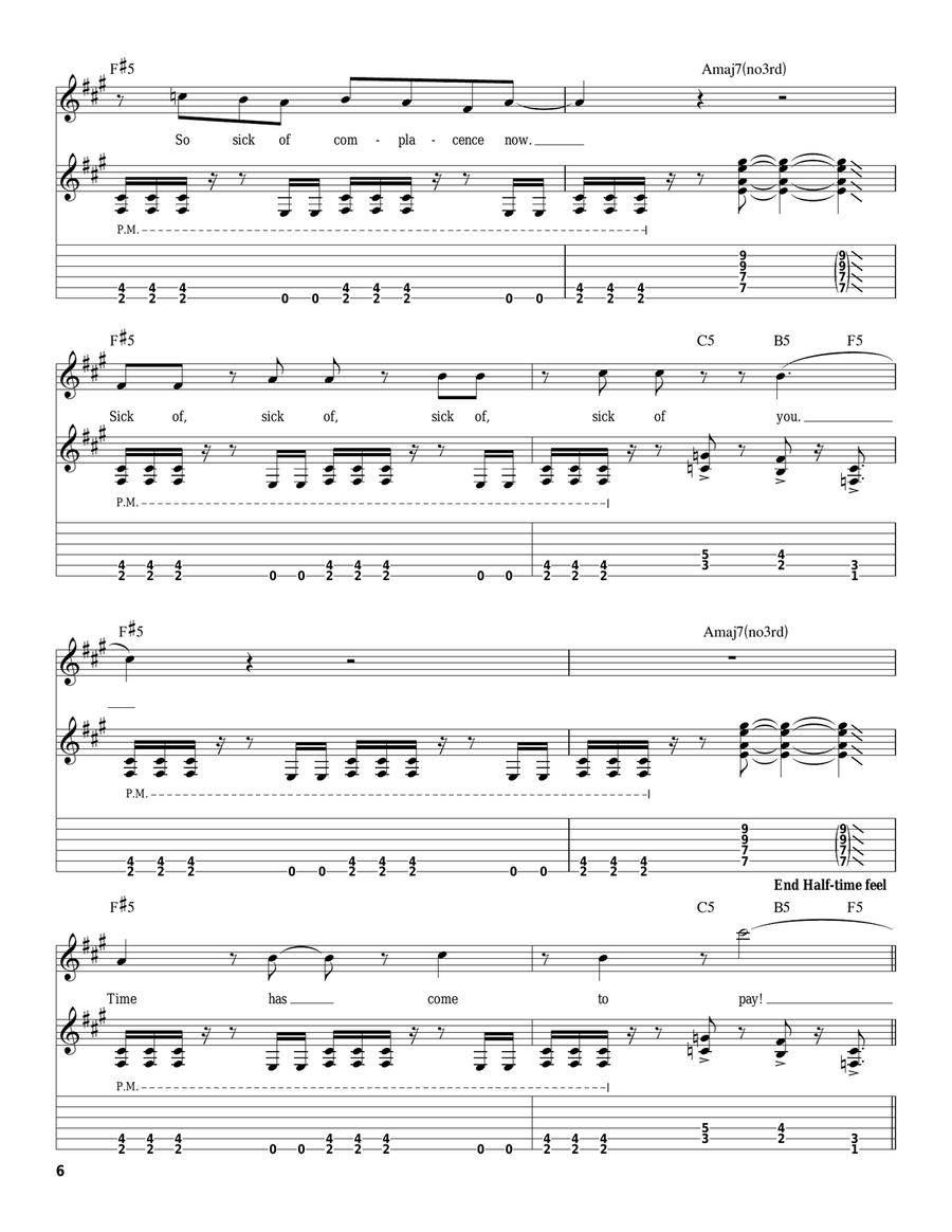 Know Your Enemy Acoustic Guitar scores gallery preview page 6