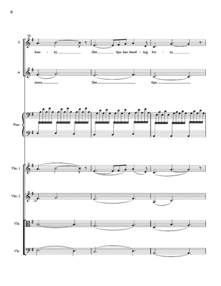 The Rose (SA) - Full Score and String Quartet Parts