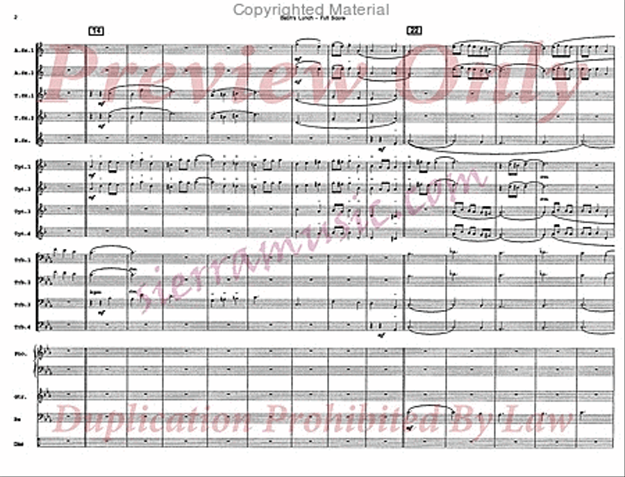 Bach's Lunch Big Band scores gallery preview page 3