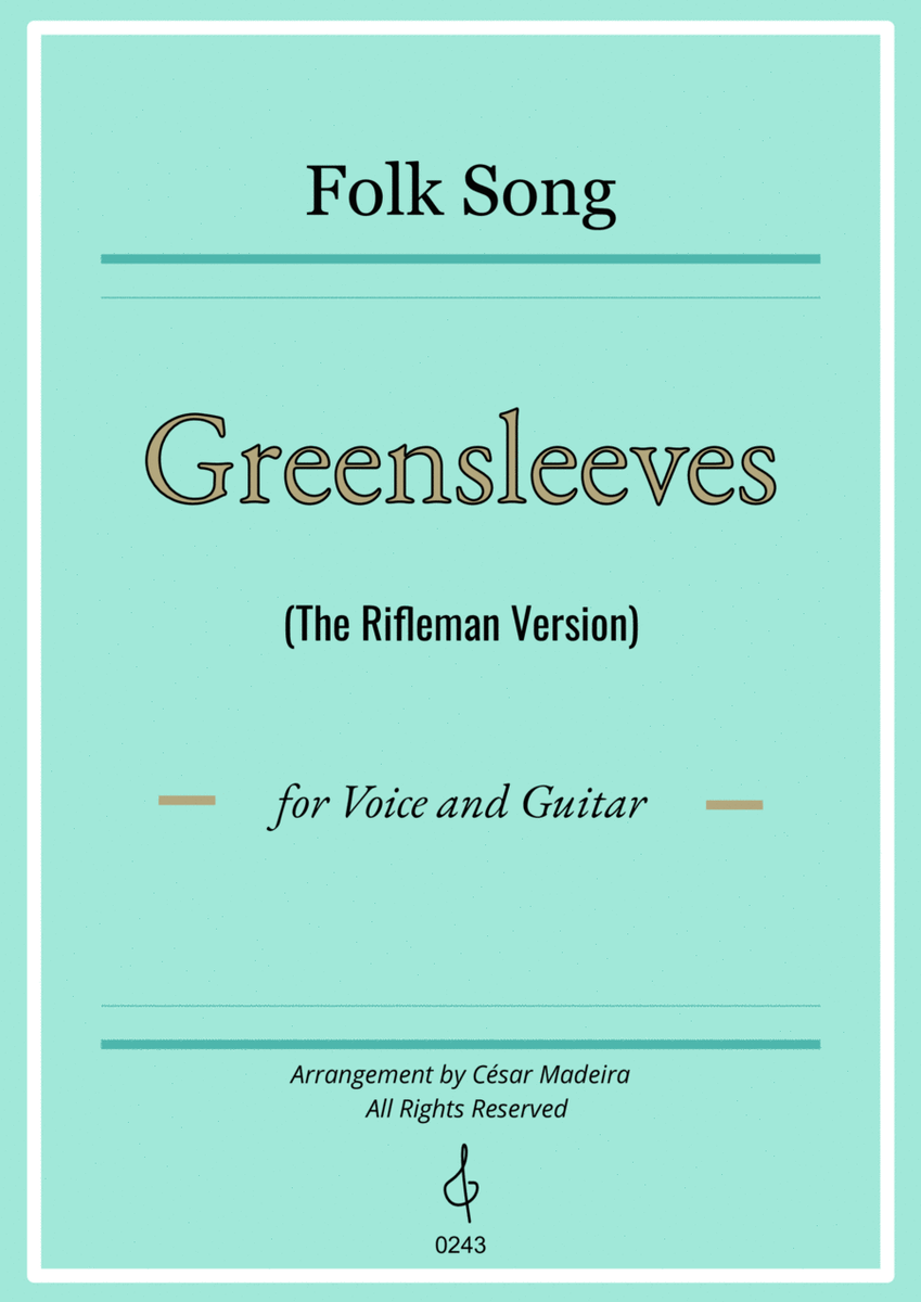 Greensleeves - Voice and Guitar (Individual Parts) image number null