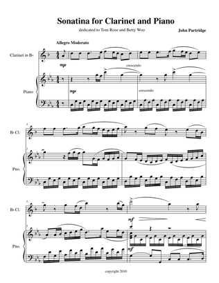 Clarinet Sonata # 1