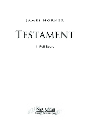 Book cover for Testament Cues - Score Only