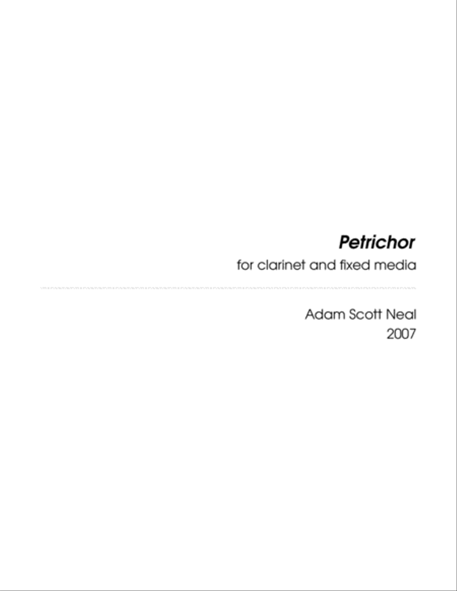 Petrichor Clarinet Duet scores gallery preview page 3