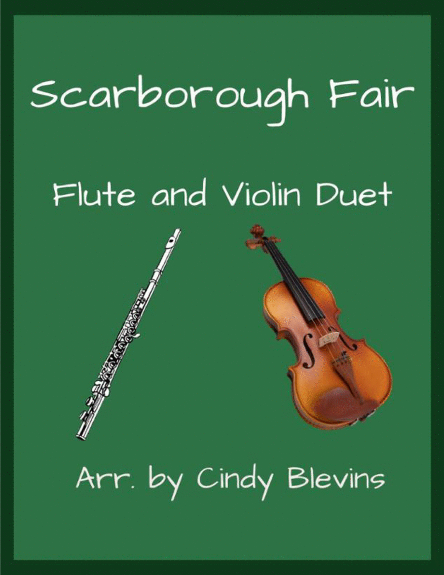 Scarborough Fair, Flute and Violin Flute scores gallery preview page 1