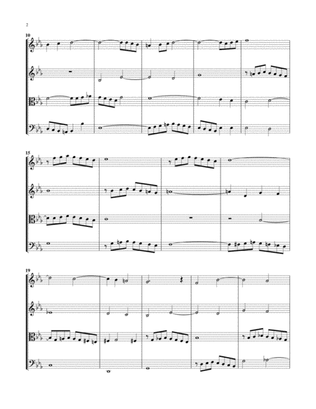 Prelude #7, BWV 852, Arranged for String Quartet image number null