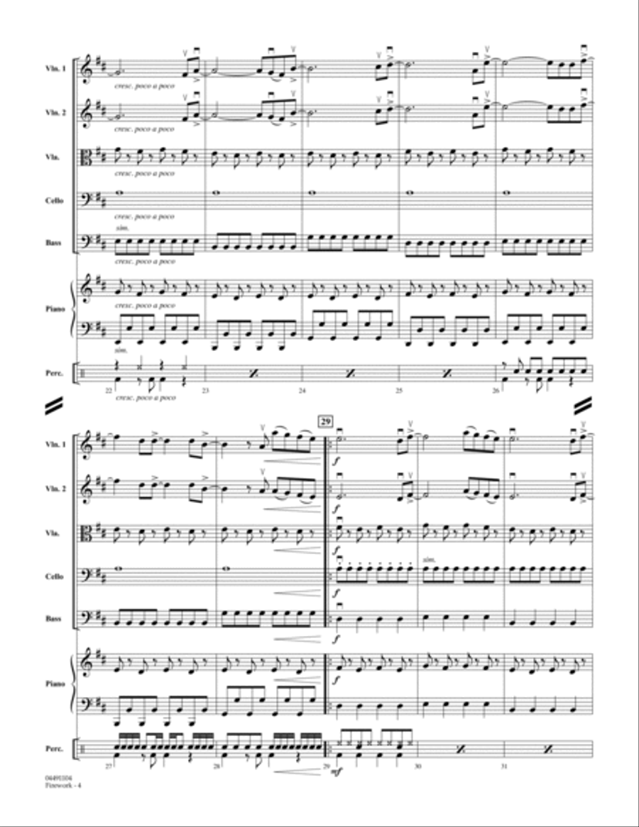 Firework - Full Score Orchestra scores gallery preview page 4