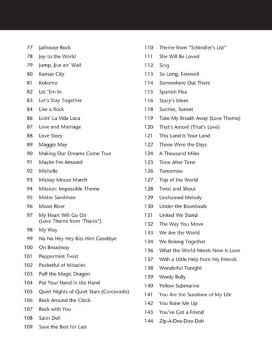 Big Book of Clarinet Songs Clarinet Solo scores gallery preview page 5