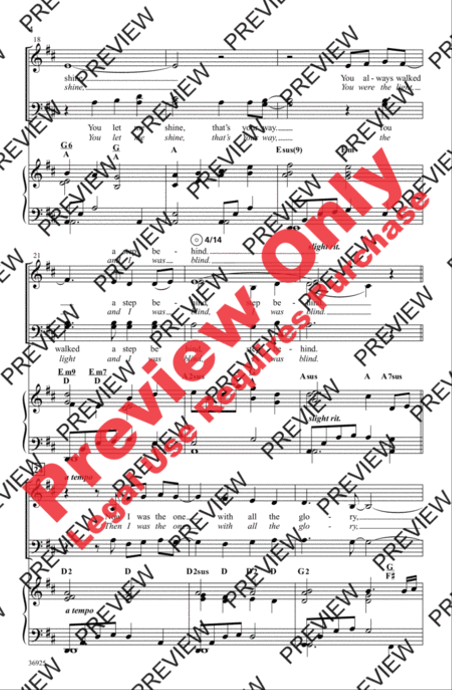 The Wind Beneath My Wings 4-Part scores gallery preview page 4