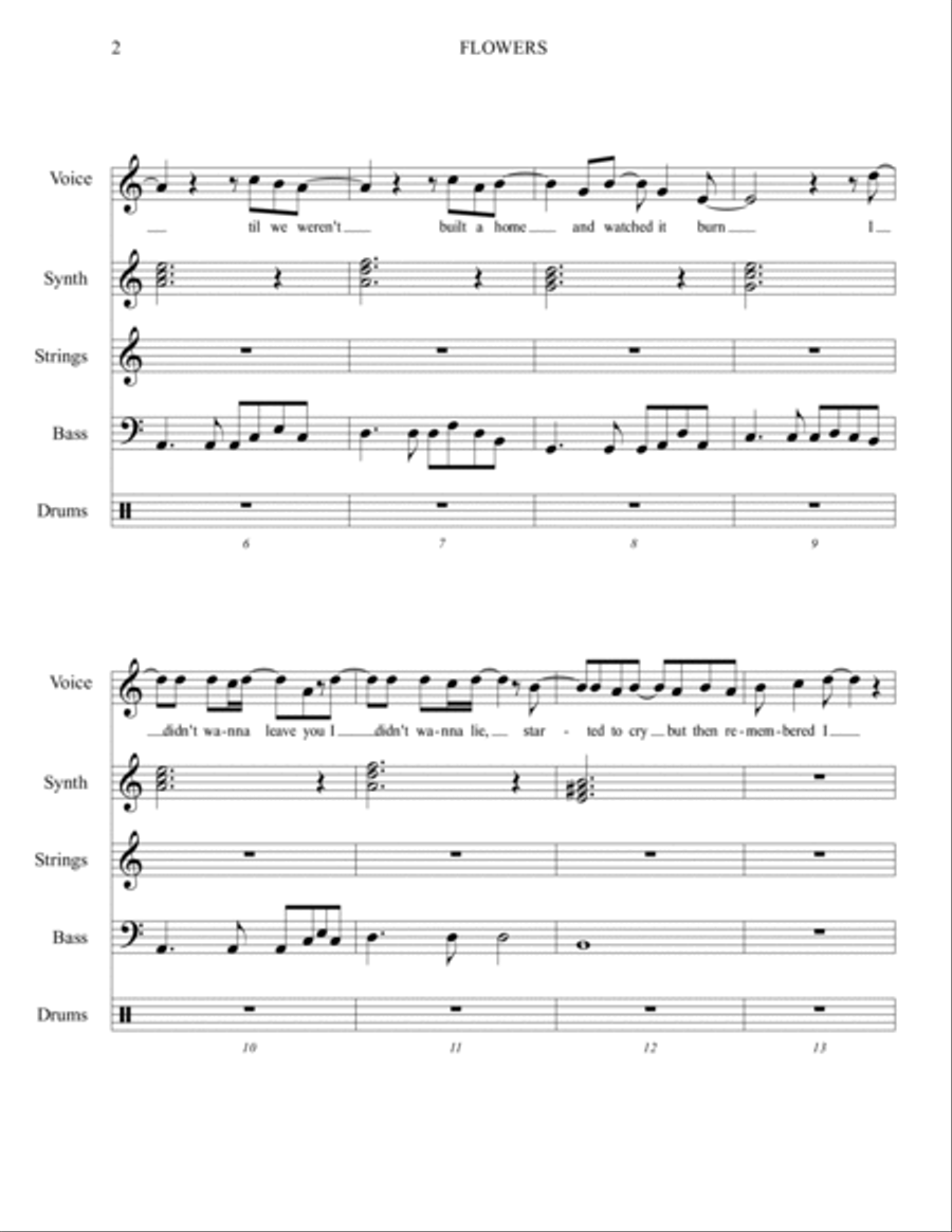 Flowers Voice scores gallery preview page 2
