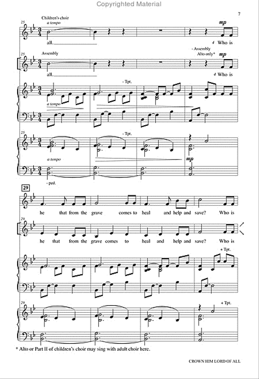 Crown Him Lord of All 4-Part scores gallery preview page 8