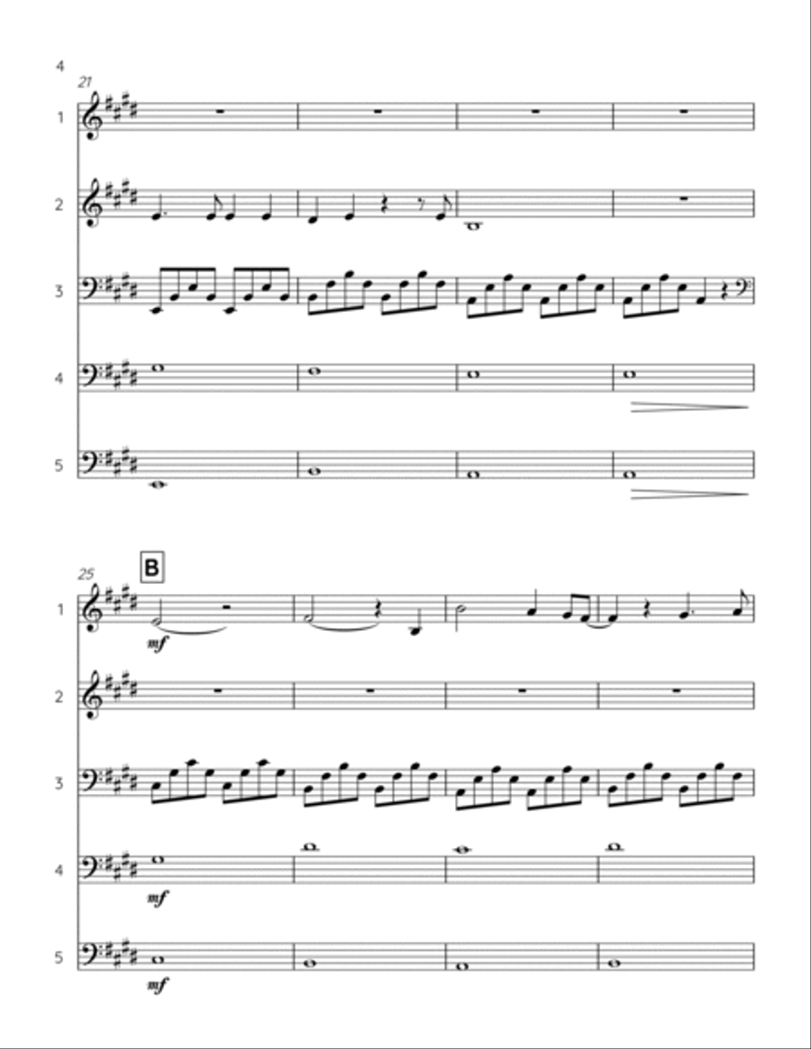 My Heart Will Go On (love Theme From 'titanic') String Quintet scores gallery preview page 4