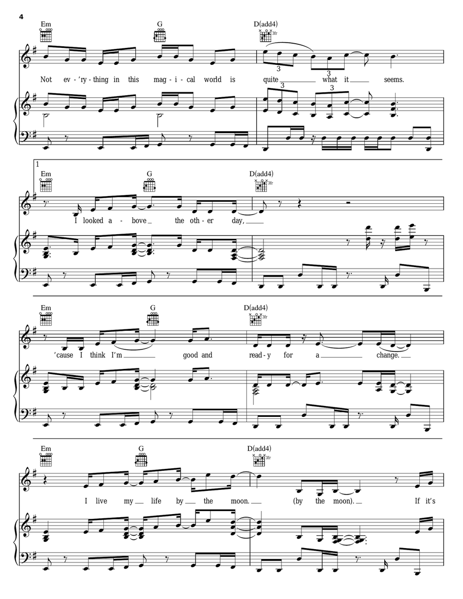 Turn Off The Light Turn Off The Light Piano, Vocal, Guitar scores gallery preview page 4