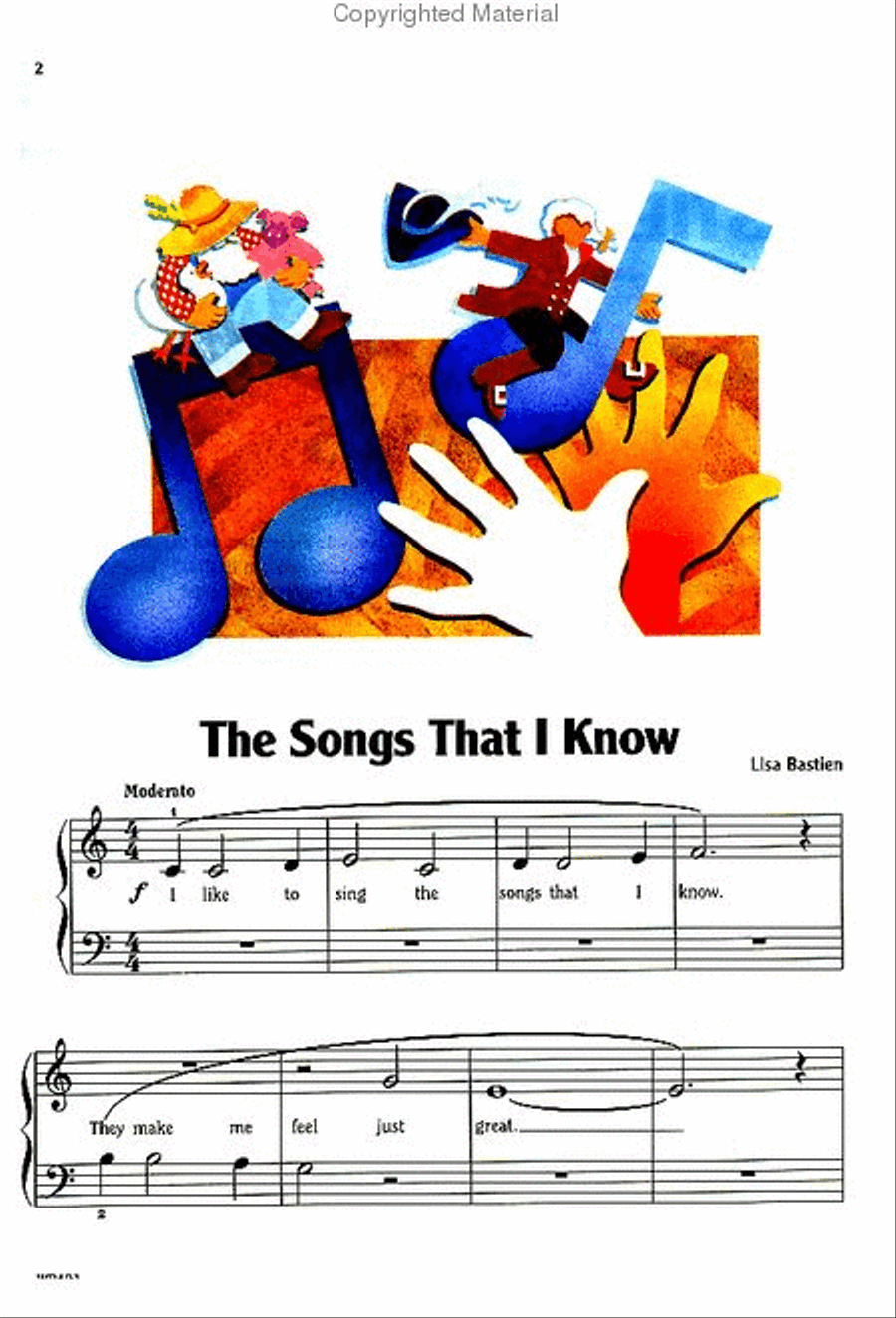 Bastiens' Collage of Solos, Book 1 Piano Method scores gallery preview page 2