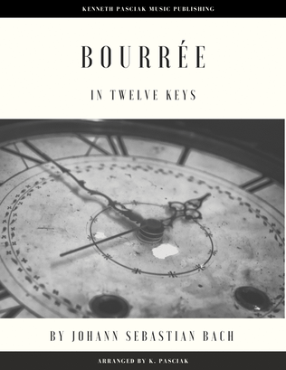 Book cover for Bourrée in Twelve Keys (for Solo Guitar)