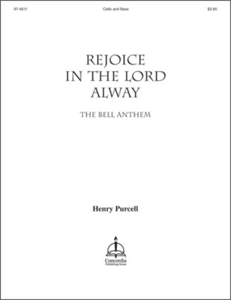 Rejoice in the Lord Alway - Cello/Bass