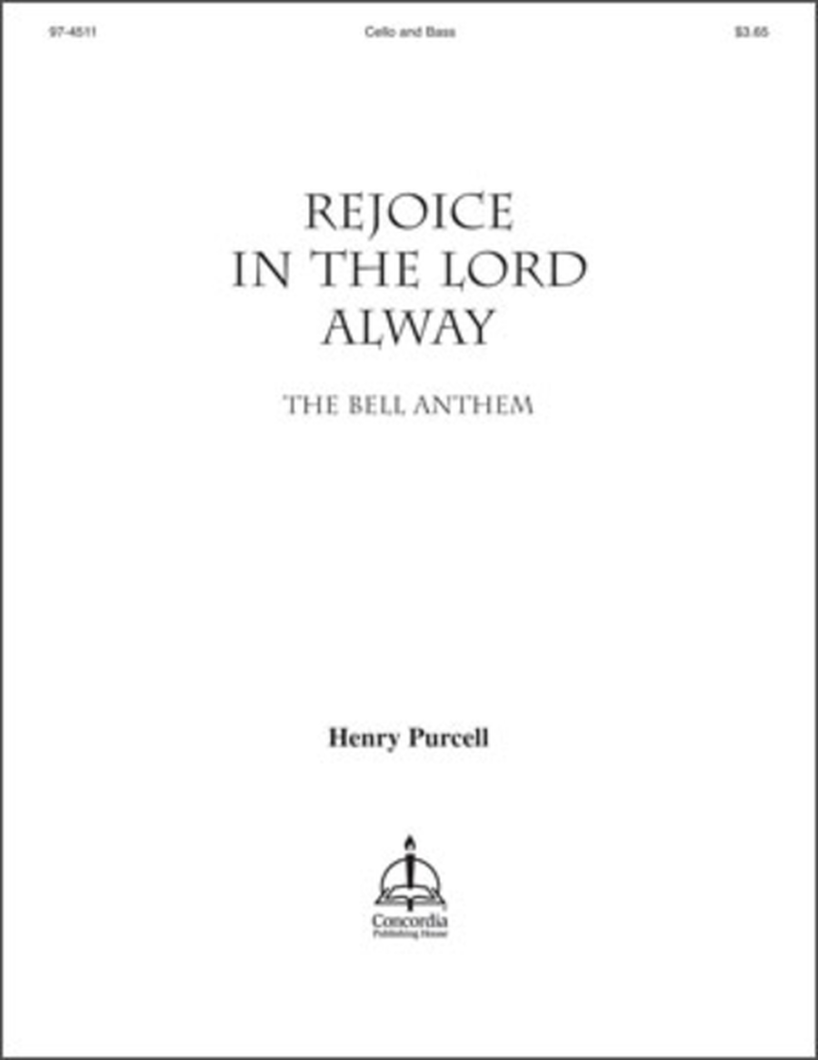 Rejoice in the Lord Alway / The Bell Anthem (Violoncello / Double Bass)