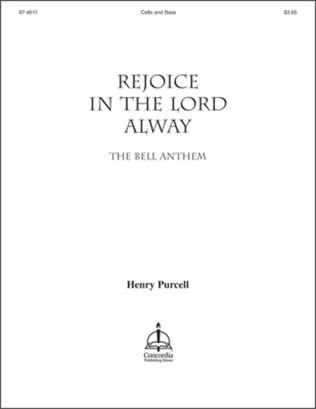 Book cover for Rejoice in the Lord Alway / The Bell Anthem (Violoncello / Double Bass)
