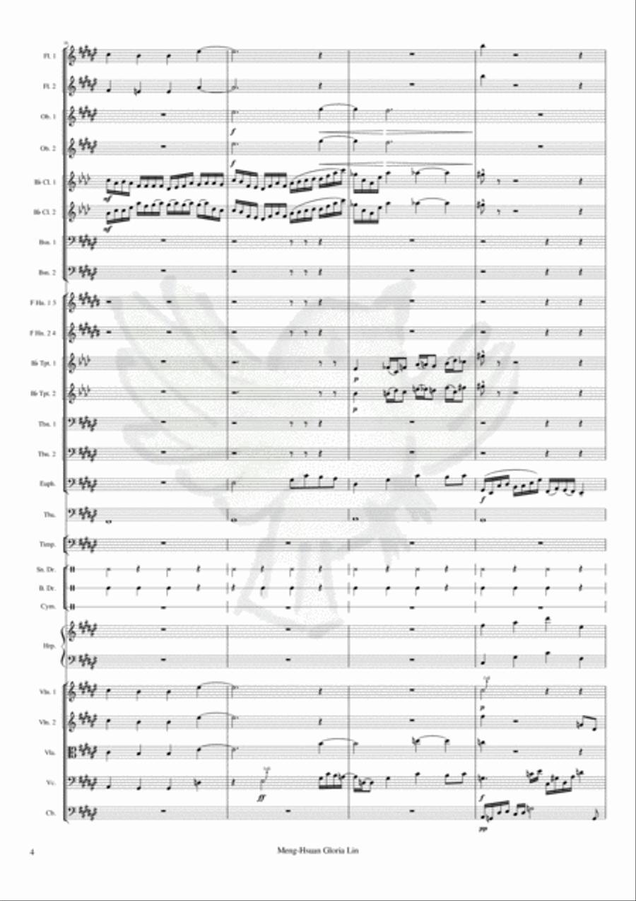 Greater Adria Symphonic Poem in F-sharp major Full Orchestra scores gallery preview page 4
