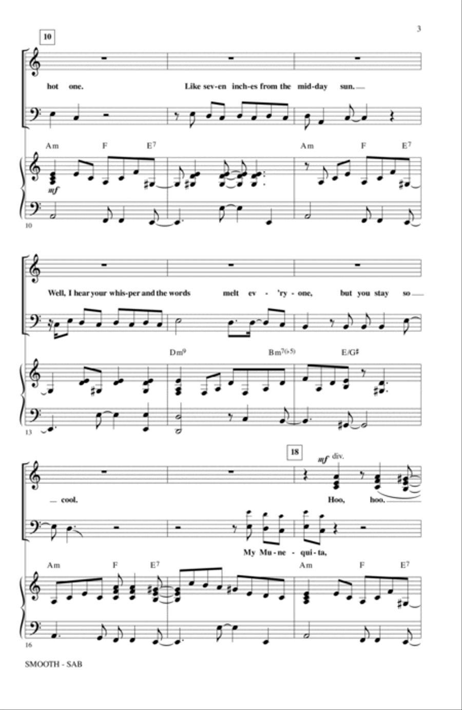 Smooth (arr. Mac Huff) Smooth (arr. Mac Huff) 3-Part scores gallery preview page 2