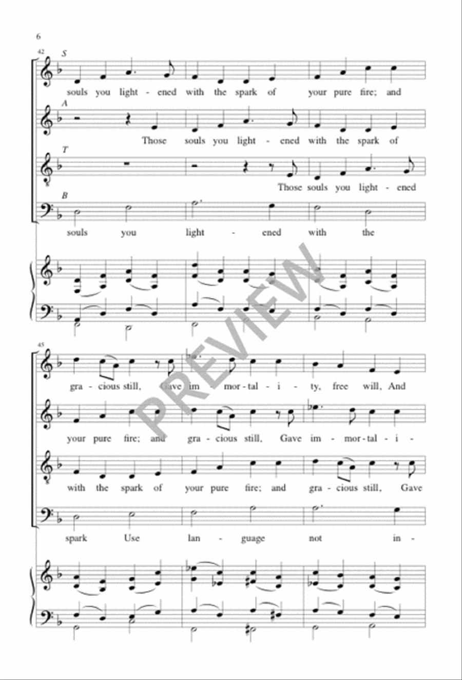 The Hymn of Adam 4-Part scores gallery preview page 7