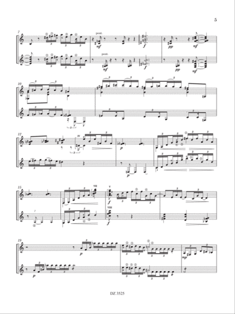 2019 Guitar duo Composition Prized Works Classical Guitar scores gallery preview page 6
