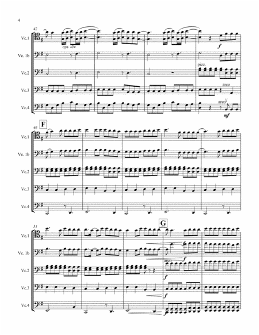 Something Just Like This Cello Solo scores gallery preview page 4