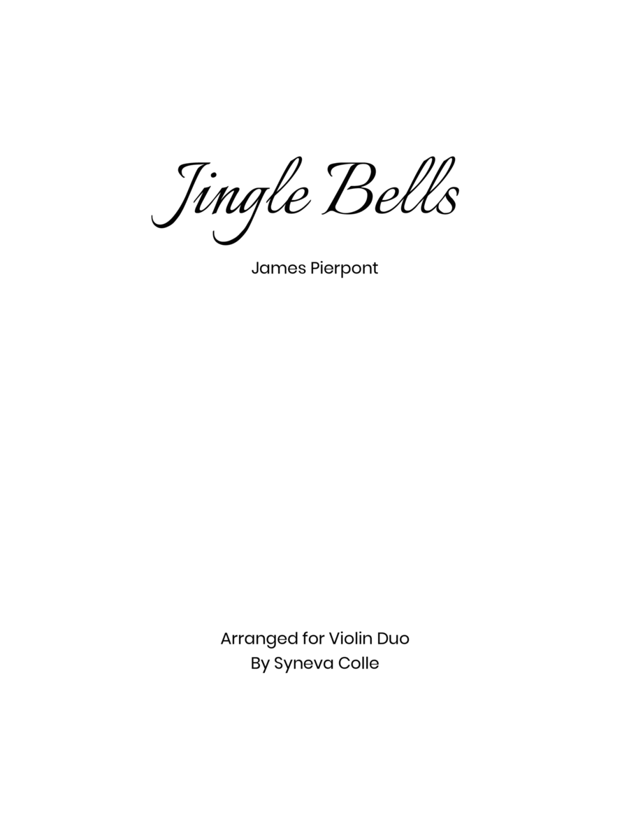 Jingle Bells Jingle Bells String Duet scores gallery preview page 1