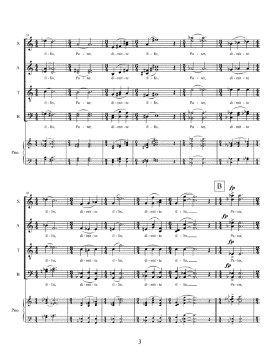 Septem Verba Christi in Cruce (2008) for SATB a cappella chorus 4-Part scores gallery preview page 5
