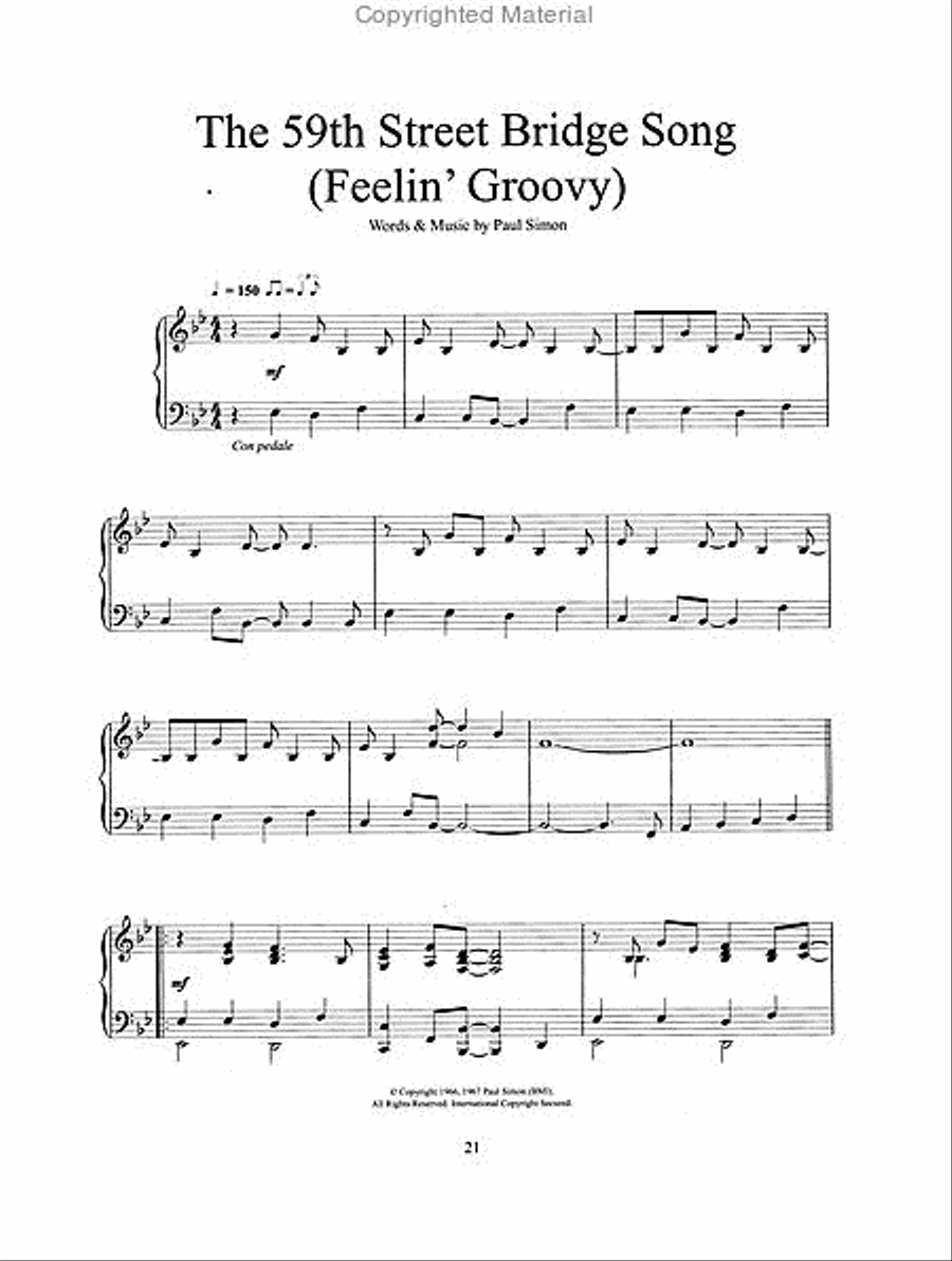 Simon & Garfunkel for Piano Solo Piano Solo scores gallery preview page 4