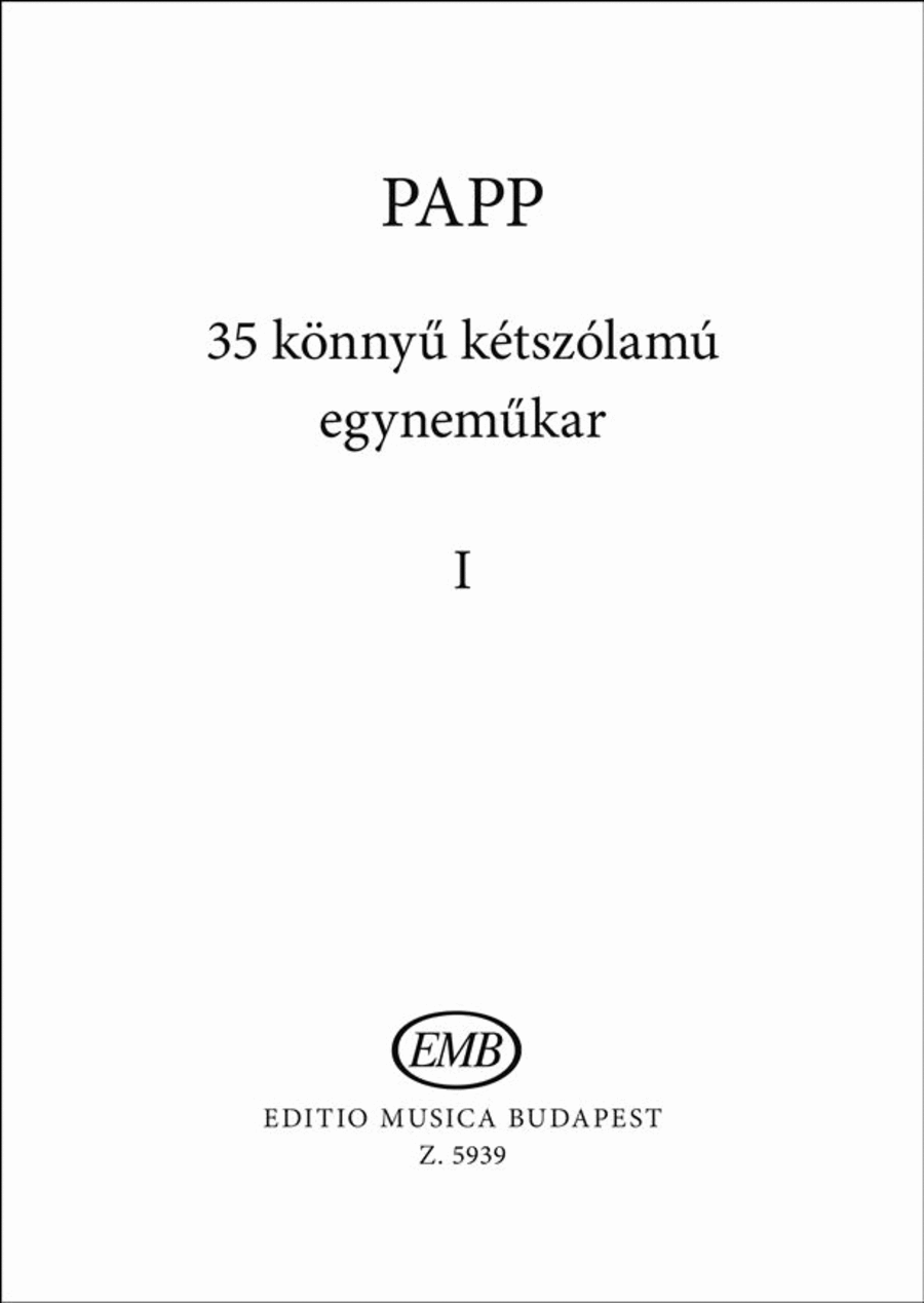 35 könnyu ketszolamu egynemükar 1 Choir scores gallery preview page 1