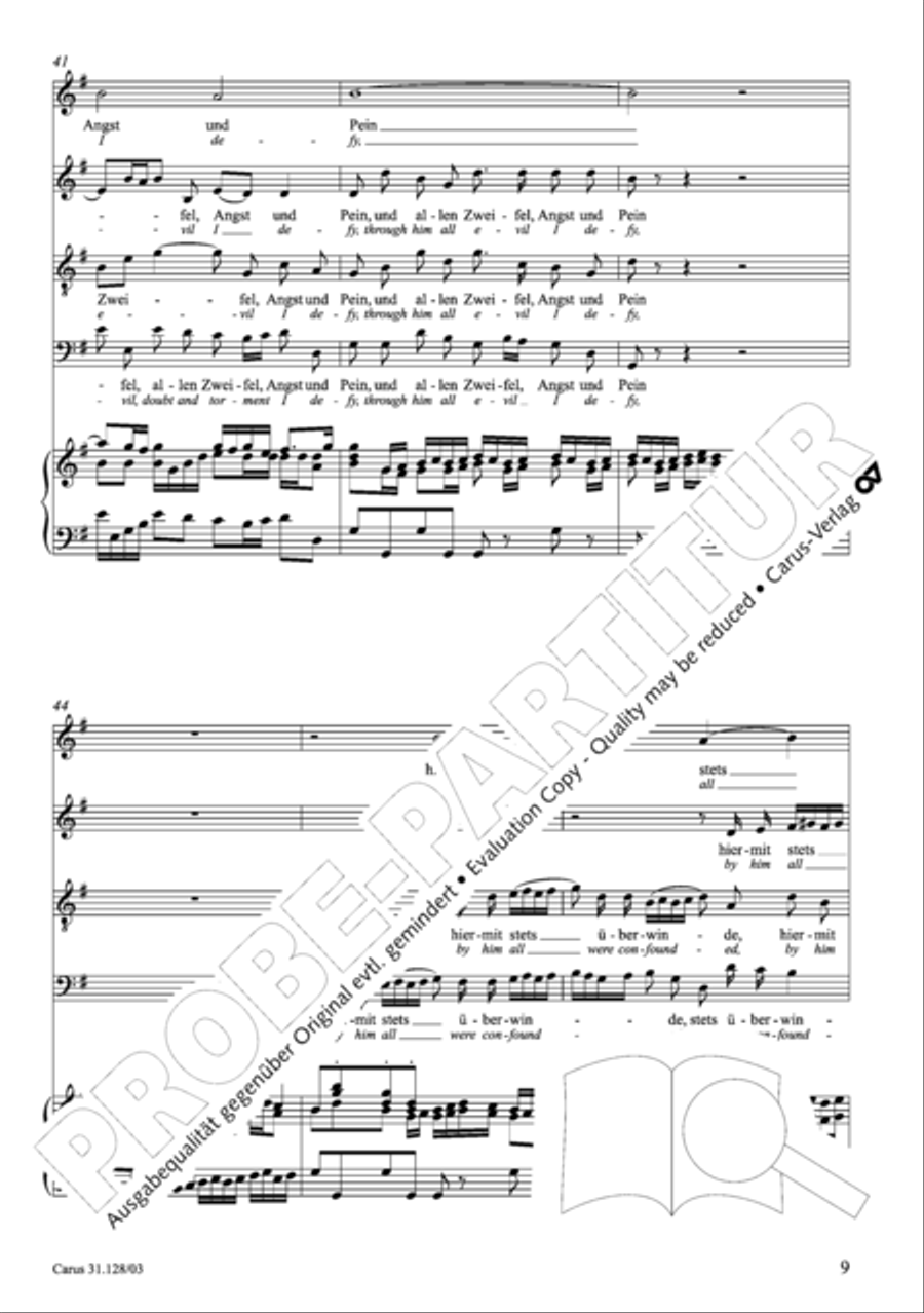 On Jesus Christ's ascent on high (Auf Christi Himmelfahrt allein) ATB scores gallery preview page 10
