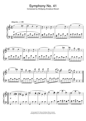 Symphony No.41 'Jupiter' (3rd Movement: Minuet)