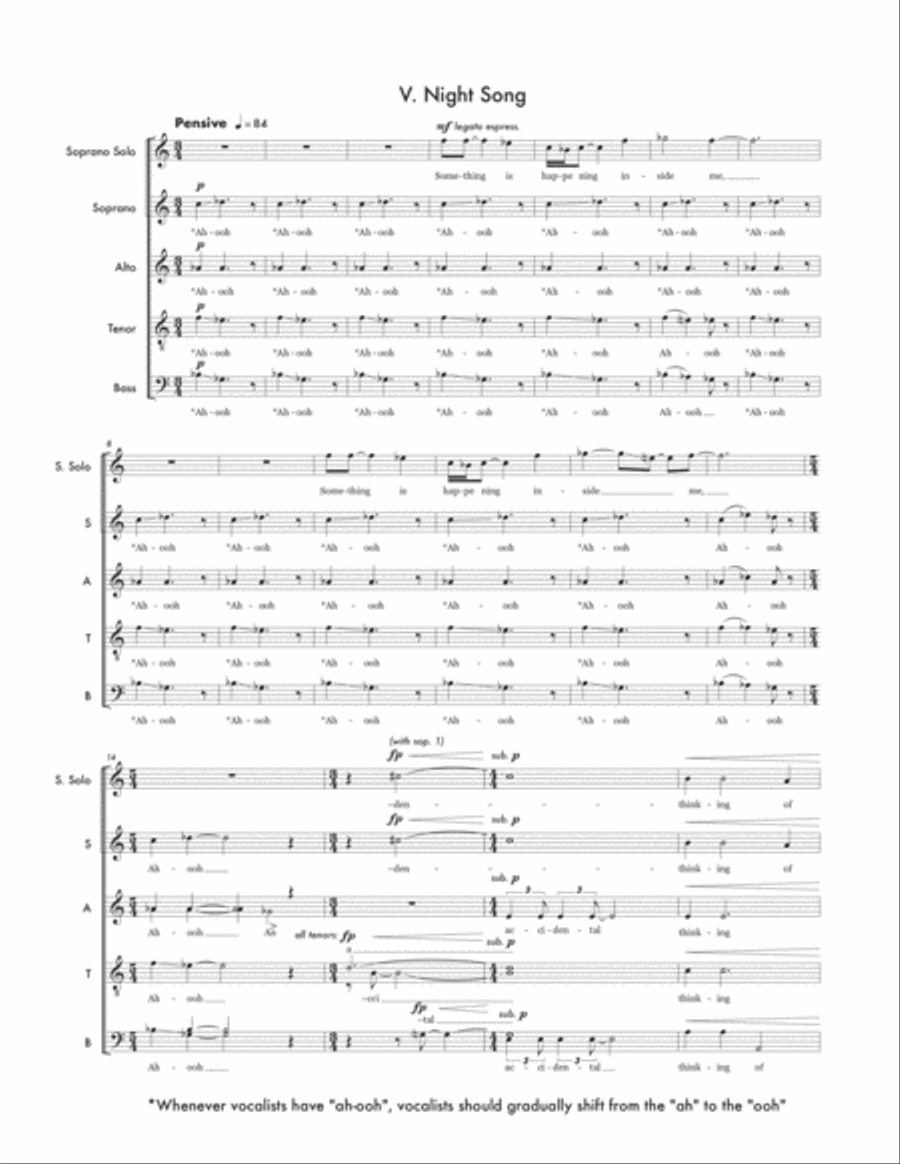 Night Song Night Song 4-Part scores gallery preview page 3