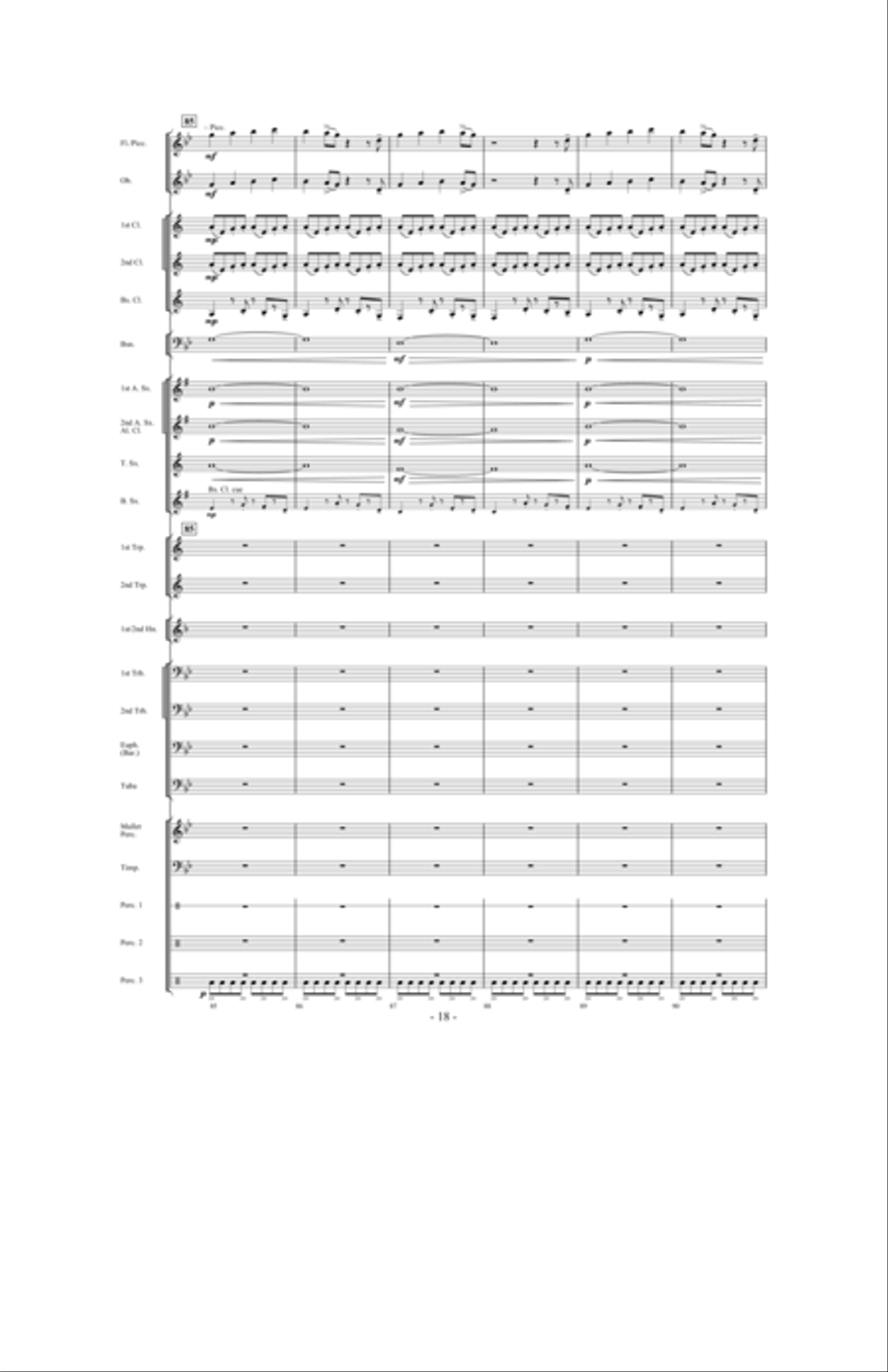 Night Ride Through Metropolis Concert Band scores gallery preview page 17