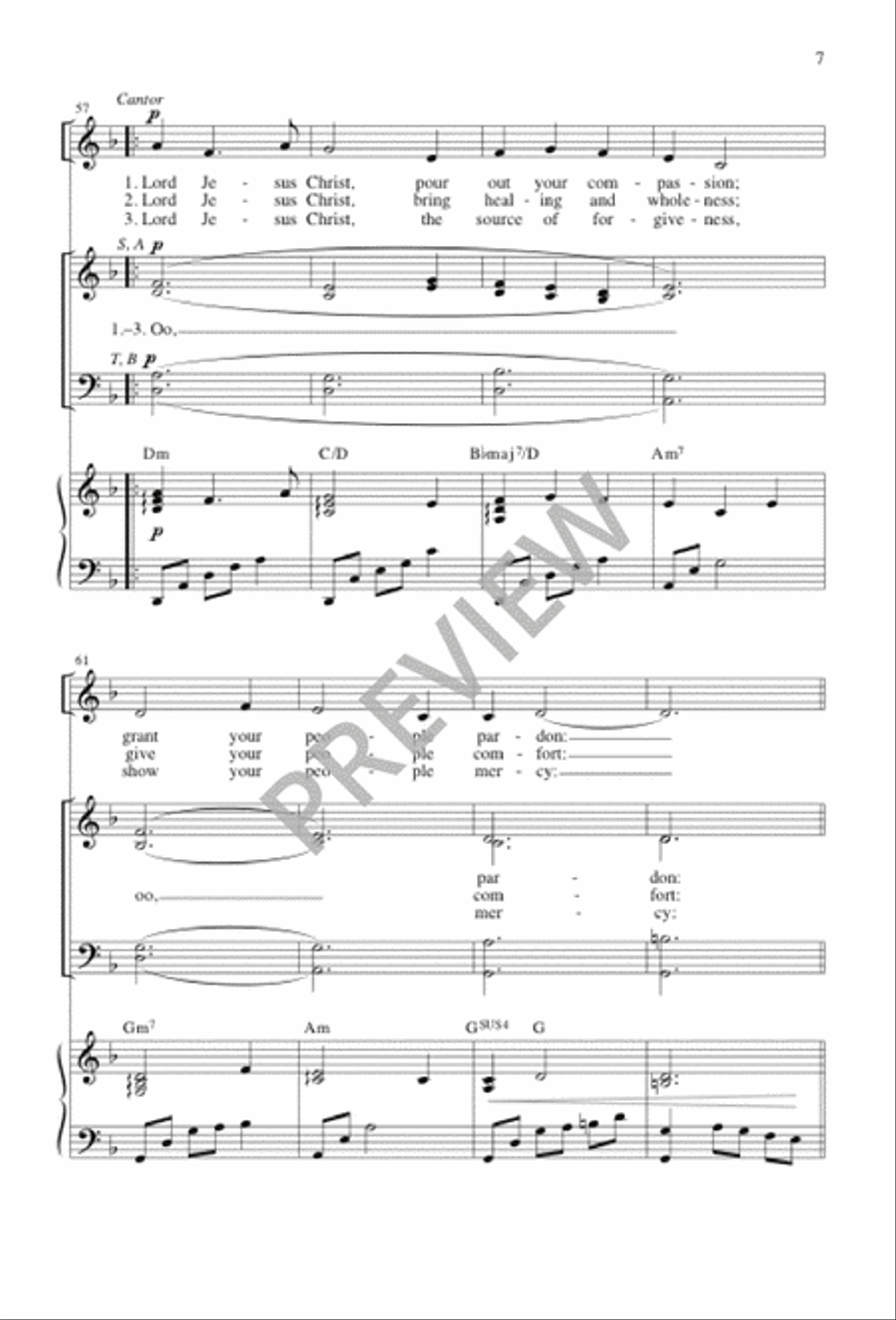 God of Creation 4-Part scores gallery preview page 7